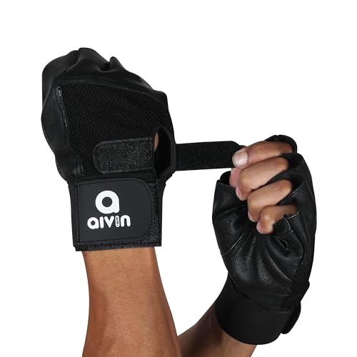 Image of Aivin Elite Gym & Fitness Black Gloves