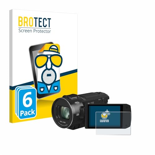brotect Screen Protector Anti-Glare Compatible with Panasonic HC-V900 (6 Pack) Screen Protector Matte, Anti-Fingerprint Protection Film