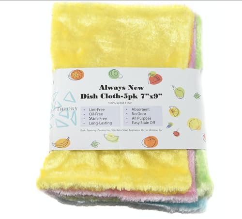 Odor Delaying Absorbent Wood Fiber Dish Cloths
