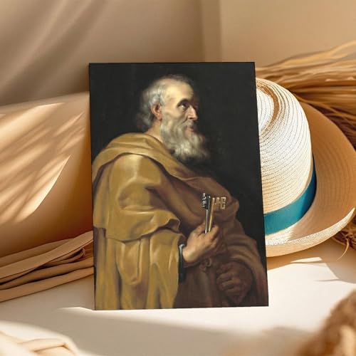 Toile Saint Pierre Paul Rubens 30x45cm | Déco murale chambre - 3