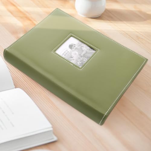 Álbum de fotos para bodas y cumpleaños con ventana frontal Beaupretty de gran capacidad retro 6