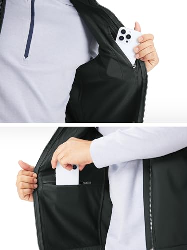 Image of M MAELREG Mens Vests Outerwear Windproof Lightweight Softshell Vests Zip Pockets Sports Sleeveless Jacket Golf Vests for Men