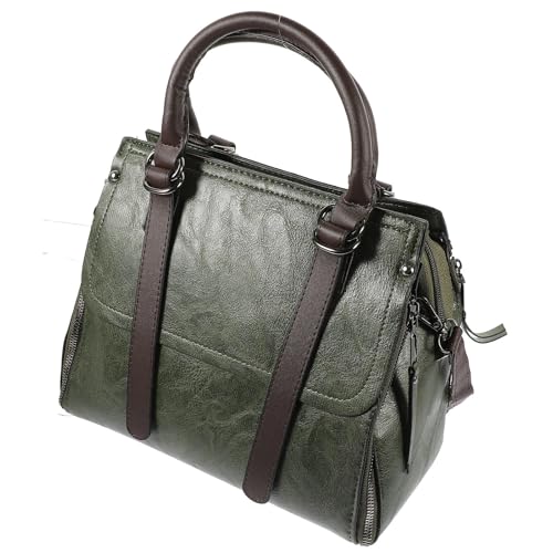 Paquet à main femme bandoulière rétro vert Artibetter en cuir PU chic