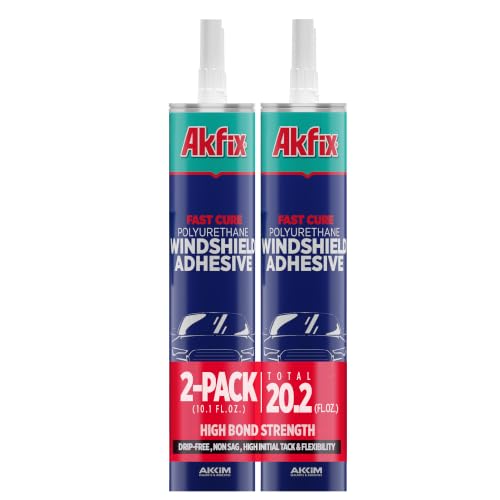 Akfix Urethane Windshield Adhesive Black (2x10.1 fl.oz.) - F...