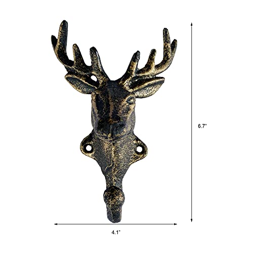 Setof2castironheavydutyrusticvintagefinishdeerheaddecorativekeycoattowelwallhookvintagemetalwallmounteddecorativewallhangernatureloversgiftideadeerhead Urban Country Home Decor Set of 2 cast iron heavy duty rustic vintage finish deer head decorative key coat towel wall hook vintage metal wall mounted decorative wall hanger nature lovers gift idea deer head urban country home decor