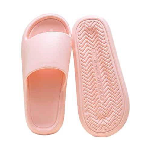Pillow Slippers for Women and Men Non Slip Quick Drying Shower Slides Bathroom Sandals ，Ultra Cushion ，Thick Sole（Size：36-37，Pink） 04