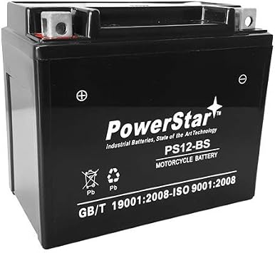 PowerStar SLA Motorcycle PowerSport Battery Replaces Continental MBTX12U