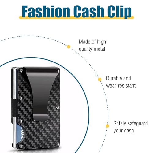 Wallet Money Clip Accessories Kit Compatible with The Ridge RFID Minimalist Metal Wallets, Repair Parts Set Includes Replacement Parts with Screws, Cash Strap and Screwdriver3