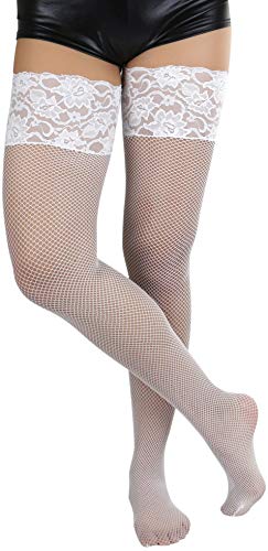 Image of ToBeInStyle Women's Thigh Highs With Smooth Silicone Lace