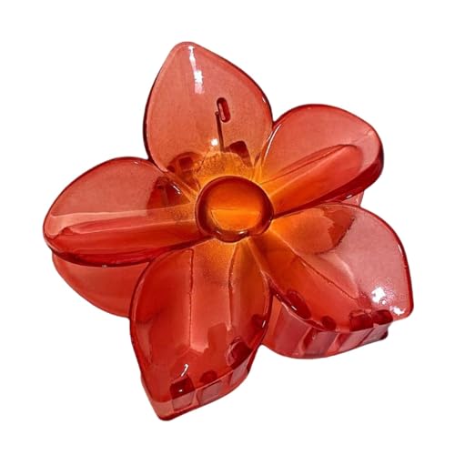 Pinzas De Garra Para El Cabello De Flores,Pinzas De Garras De Flores Para El Cabello, Pinza para el pelo de playa transparente, Tocado de pinza de pelo tropical de playa para accesorios de vestido de