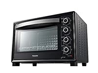 Panasonic 38L Benchtop Electronic Oven with Convection, Upper & Lower Grill, Rotisserie, Fermentation, Yoghurt/Dough Proofing, Black (NB-H3801KST)