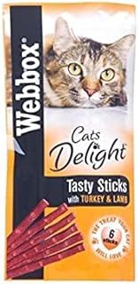 Webbox Cats Delight Tasty Sticks Turkey And Lamb , 6 Sticks