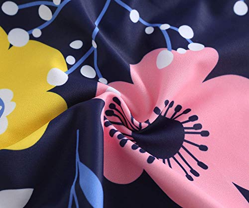 Image of Girls One Piece Swimsuits Hawaiian Ruffle Swimwear Beach Bathing Suit for Summer Vacation