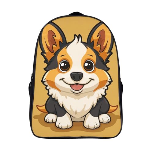 Mochila universitaria Corgi de mujer para campus escolar cámping de fin de semana y viaje