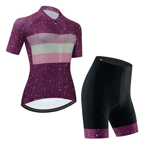 Maillot de cyclisme femme manches courtes été vêtement vélo route