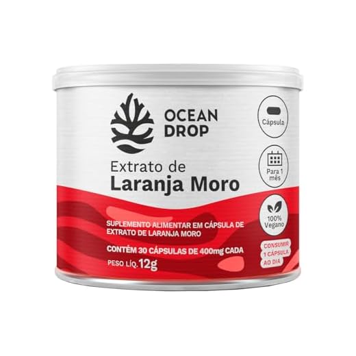 Extrato de Laranja Moro Ocean Drop 500mg 30 cápsulas