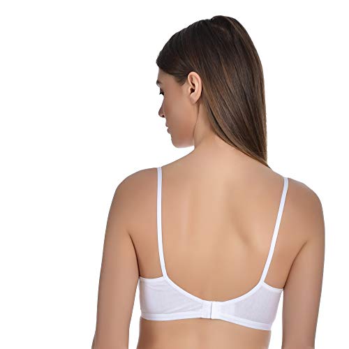 Image of Aimly Women's Cotton Non-Padded Non-Wired Low Coverage Regular Bra Pack of 3