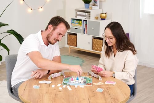 Zoch Ananda - Strategisches Brettspiel mit Meditationsflair, Tempelbau mit Taktik, Mönche meditieren in farbigen Flächen, Karmapunkte sammeln, Familienspiel ab 10 Jahren – Bild 7