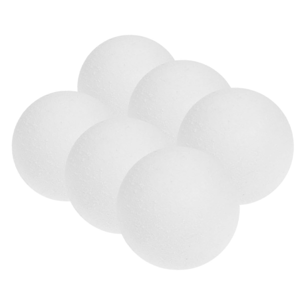 Toddmomy Table Soccer Game Balls 36mm Foosball Balls for Boys and Girls White Fuzzy Surface for Parties