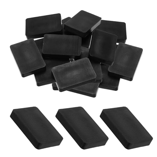 Distanziatori in Plastica, 30 Pezzi Distanziatori di Telai di Finestre Set, 60 x 40 x 10 mm Spessore Per Mobili, Distanziatori per Telaio in Plastica, per Armadi, Soffitti, Pavimenti(Nero)