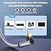 SOUNDFAM Subwoofer Kabel 90 Grad Cinch Kabel Rechtwinkliges RCA Subwooferkabel Digital Audio Koaxial Kabel für Wandmontierter TV Soundbar - Grau 5M - Neues Upgrade Zwei 90-Grad Stecker