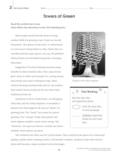 Informational Passages for Text Marking & Close Reading: Grade 4: 20 Reproducible Passages With Text-Marking Activities That Guide Students to Read Strategically for Deep Comprehension - Image 10