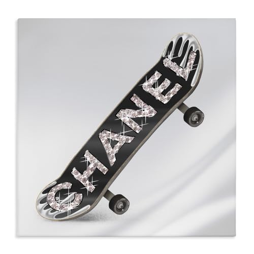 Stupell Industries 'Trendy Glitzy Skateboard Glam Fashion'| Canvas Art