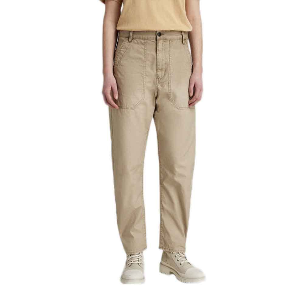 G-STAR RAW Damen 3D Fatigue Boyfriend Hose, Beige (Tree House Vintage gd D22477-9740-D486), 31
