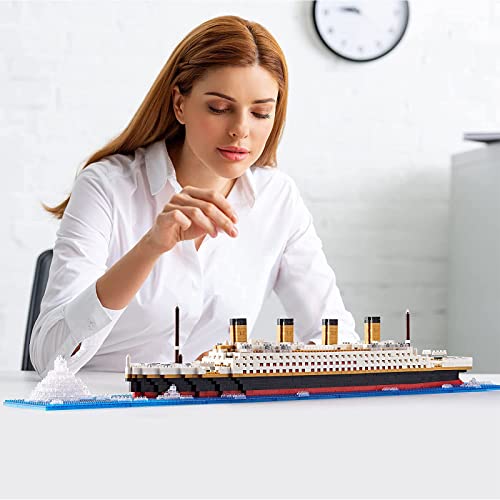 Seasun Titanic Ship Micro Mini Building Blocks Set, 1860Pcs 3D Titanic Model Building Set Micro Mini Blocks, Diy Bricks Toys Gift For Adults And Kids Age 14+ #TOP5
