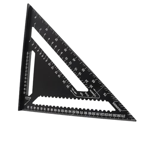 Regla Triángulo de Ángulo Recto de Aluminio 12 Pulgadas miniatura 4