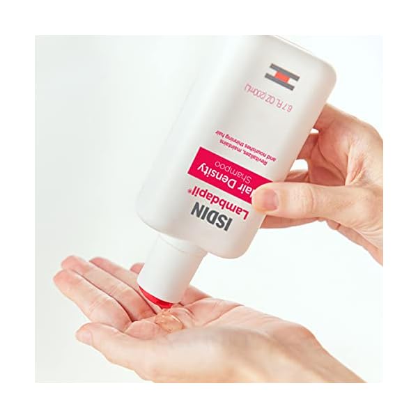 ISDIN Lambdapil Hair Loss Shampoo, Revitalizes and Nourishes Thinning Hair for Fuller Thicker Hair, 6.7 Fl Oz