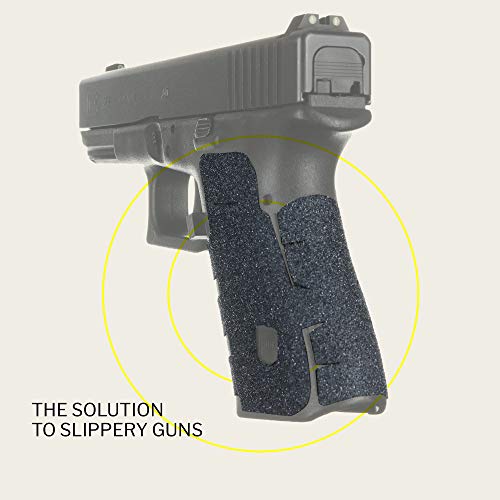 Talon Grips Adhesive Pistol Grip Compatible With Glock 19, 23, 25, 32, 38 - Made In The Usa - Gen 4 No Backstrap - Granulate Black #TOP4