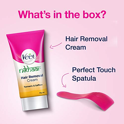 Image of Veet Nikhaar Hair Removal Cream for All Skin Types - 50 g (Pack of 3)