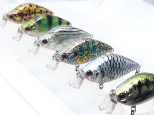 wLure Minnow Crankbait for Bass Fishing Bass Lure Jerkbait Fishing Lure (HC503KB, with Tackle Box) - Thumbnail 2