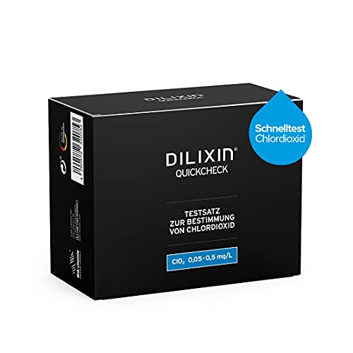 Preisvergleich Produktbild DILIXIN® QUICKCHECK, Schnelltest für Chlordioxid ClO2, Testsatz für die Wasseruntersuchung, Messbereich: 0,05 bis 0,5 mg / L