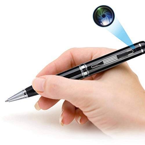 Camera Pen, Full HD 1080P DVR Surveillance Video Cam Device Support for Audio Video Recording, Photo Mode, TF Card with USB Cable