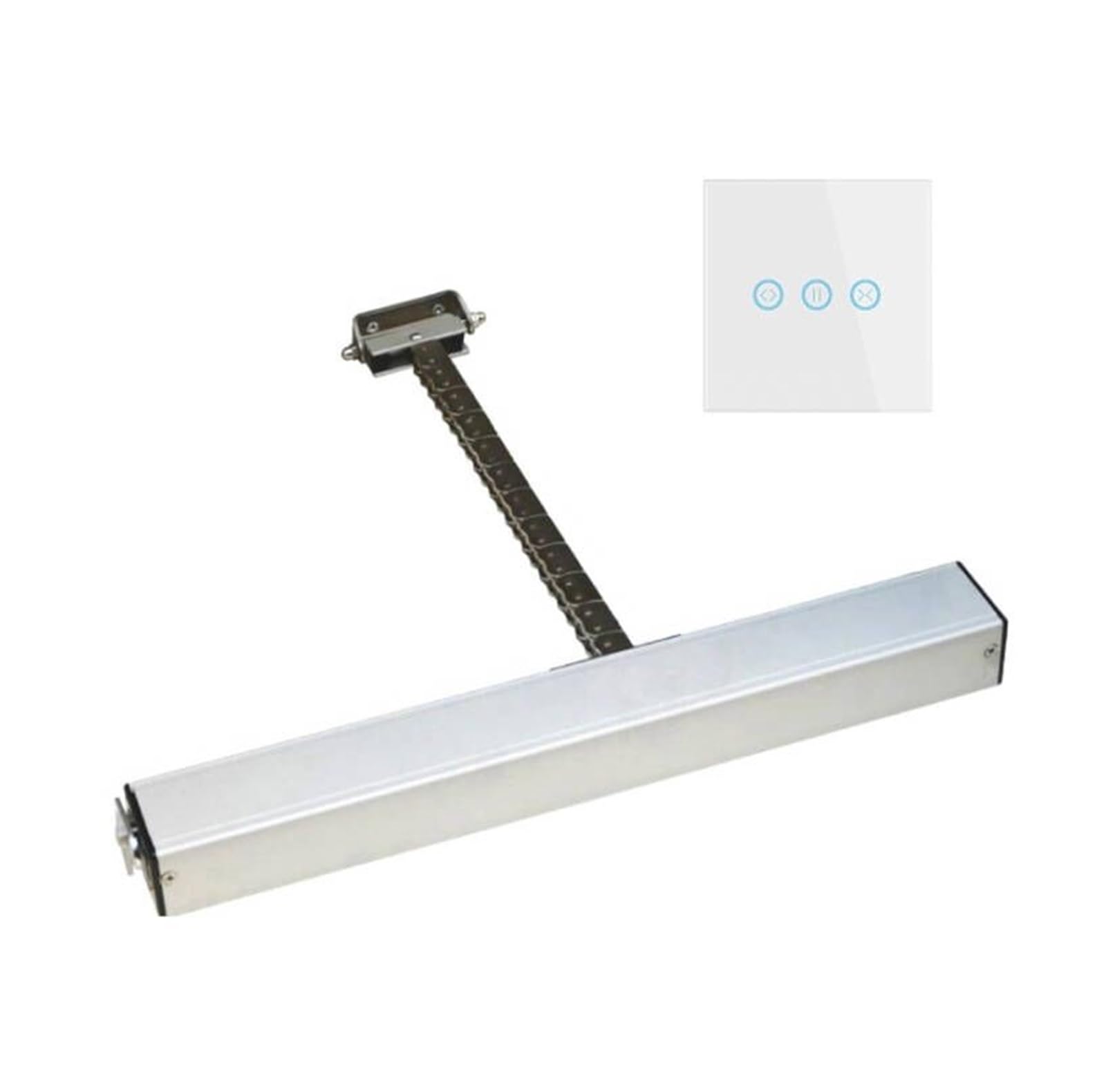 Zestaw do elektrycznego otwierania bramy, 220V 3 przewody 400mm przełącznik automatyczny napęd łańcuchowy elektryczny otwieracz do okien silnik otwierania okiennic(1)