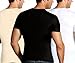 Insta Slim by I.S. PRO | Made in USA | Men’s Slimming Compression Fitted Body Shaper Short Sleeve Crew-Neck T-Shirt for Instant 5 Inch Slimmer Look, Undershirt & Back Support (3 Pack) Black-LG