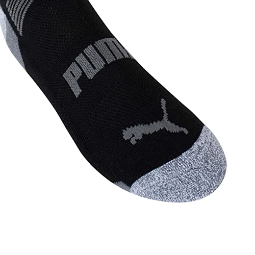 Puma Men's No Show Socks - 10 Pairs (Black) #TOP3