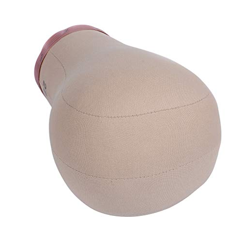 YANTAISIYU Cork Canvas Block Wig Head Mannequin Manikin Head Wigs Making Display Head (23 Inch), Nude color - Image 3