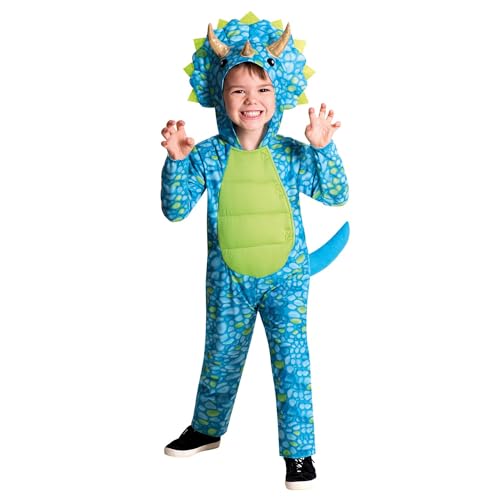 amscan (PKT) (9912033) Disfraz infantil de dinosaurio azul (4 6 años)