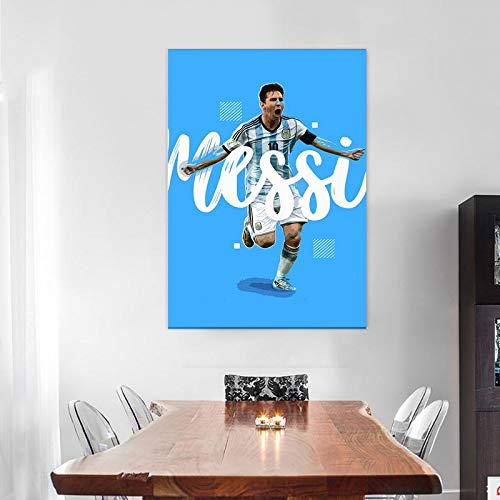 Art Bundle The Messi 10 Extra Large Big Jumbo Poster with Vinyl Wall Sticker (3m Vinyl - 24 x 36 inches)