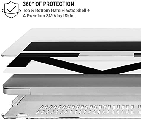 Skinit Case + Skin Compatible with MacBook Pro 15in (2016-19) Originally Designed Black and White Arrows Design