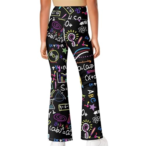 Image of Girls Flare Leggings 5-14T Cute Bell Bottoms for Girl Yoga Pants for Gym