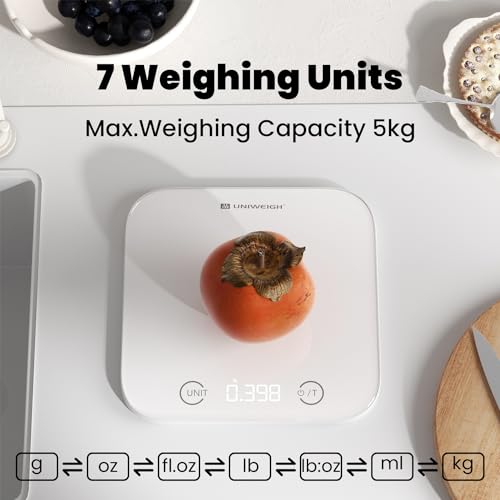 Image of UNIWEIGH Kitchen and Bathroom Scale Bundle-Digital Food Scale 11lb