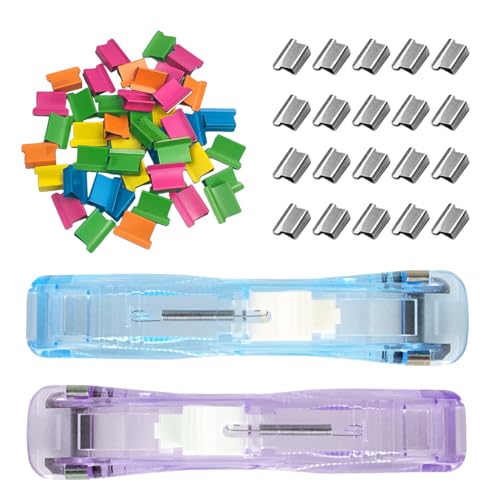 Clips réutilisables avec distributeur portable pour l'organisation du bureau