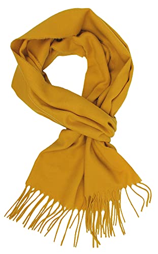 Écharpe d'hiver unisexe Rotfuchs unie et douce pour homme et femme