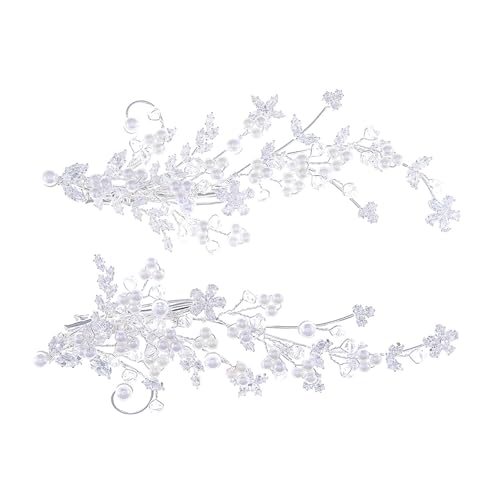 Pince à cheveux perles élégante pour mariage et coiffure de fête