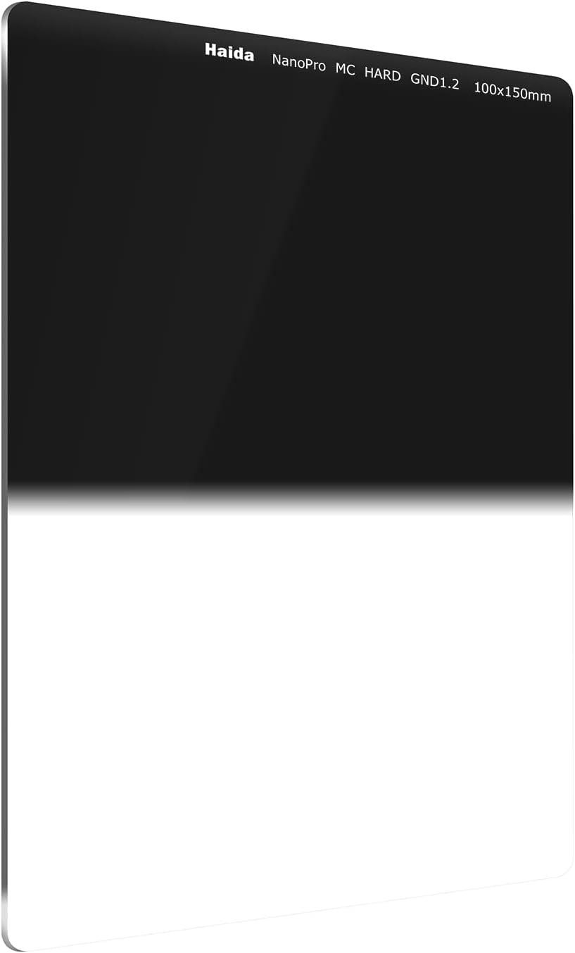 Haida Hard Edge GND 1.2 100 x 150mm Filter NanoPro Waterproof Scratch Resistant Nano Coating Optical Glass SLR Photographic Graduated Neutral Density Filter