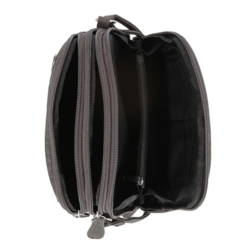 MultiSac North South Mini Zip Around Crossbody Bag, Heirloom Black - Thumbnail 3